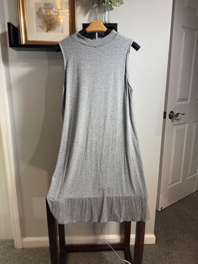 Annalee + Hope Heather Gray Mock Neck Dress